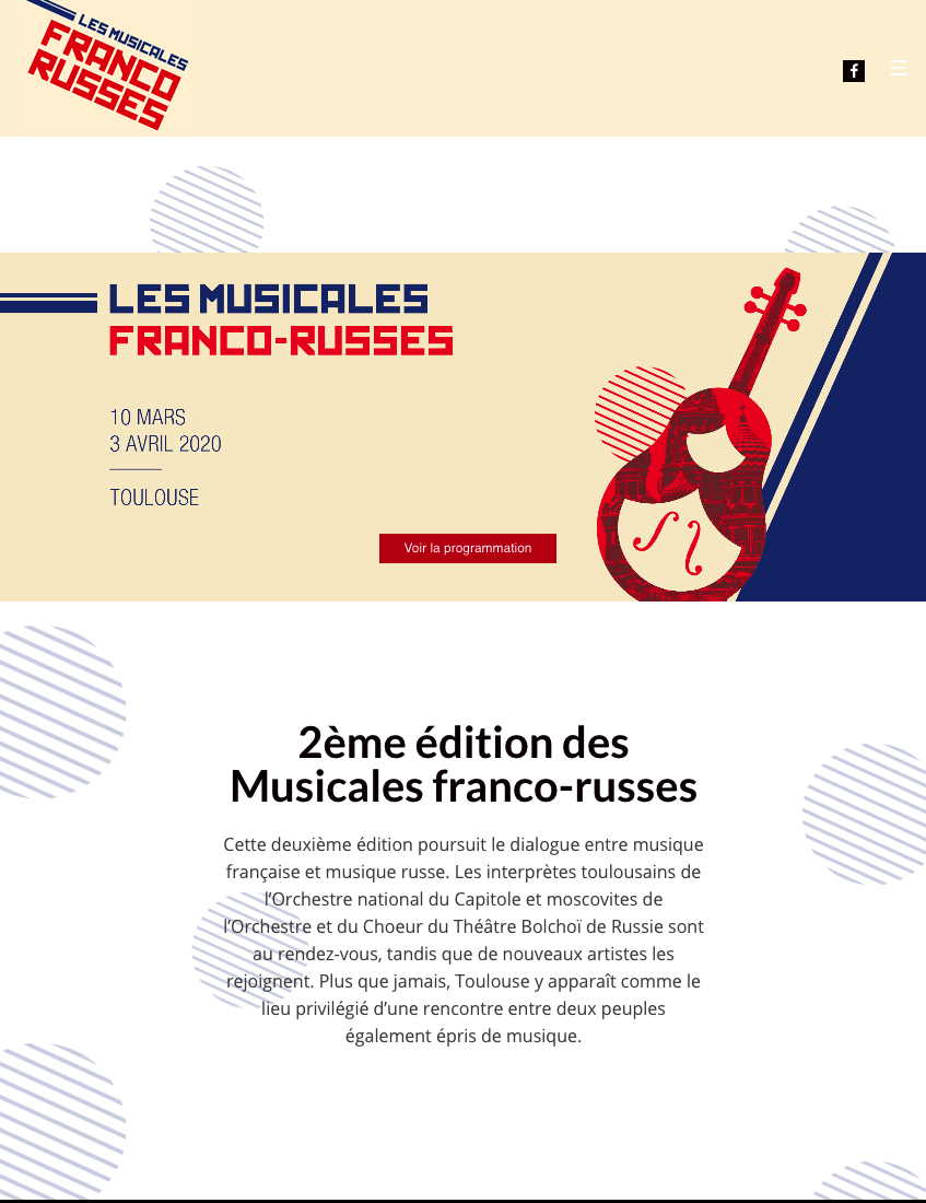 Page Internet. Toulouse. 2ème édition des Musicales franco-russes. 2020-03-10